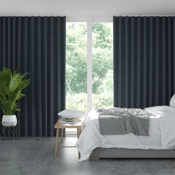 S-Fold Cavendish Navy  Curtains