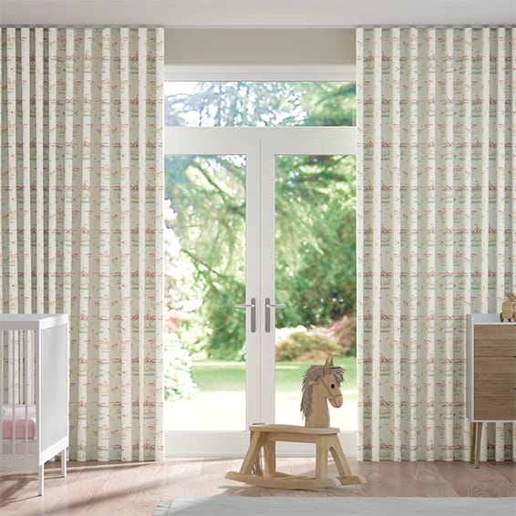 S-Fold Merry Go Blossom Curtains