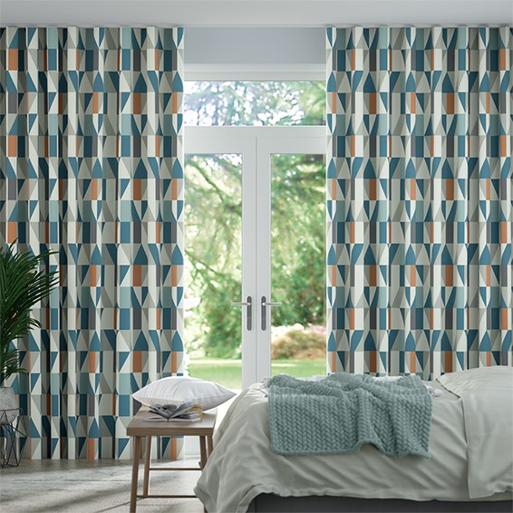 S-Fold Nuevo Sapphire Curtains