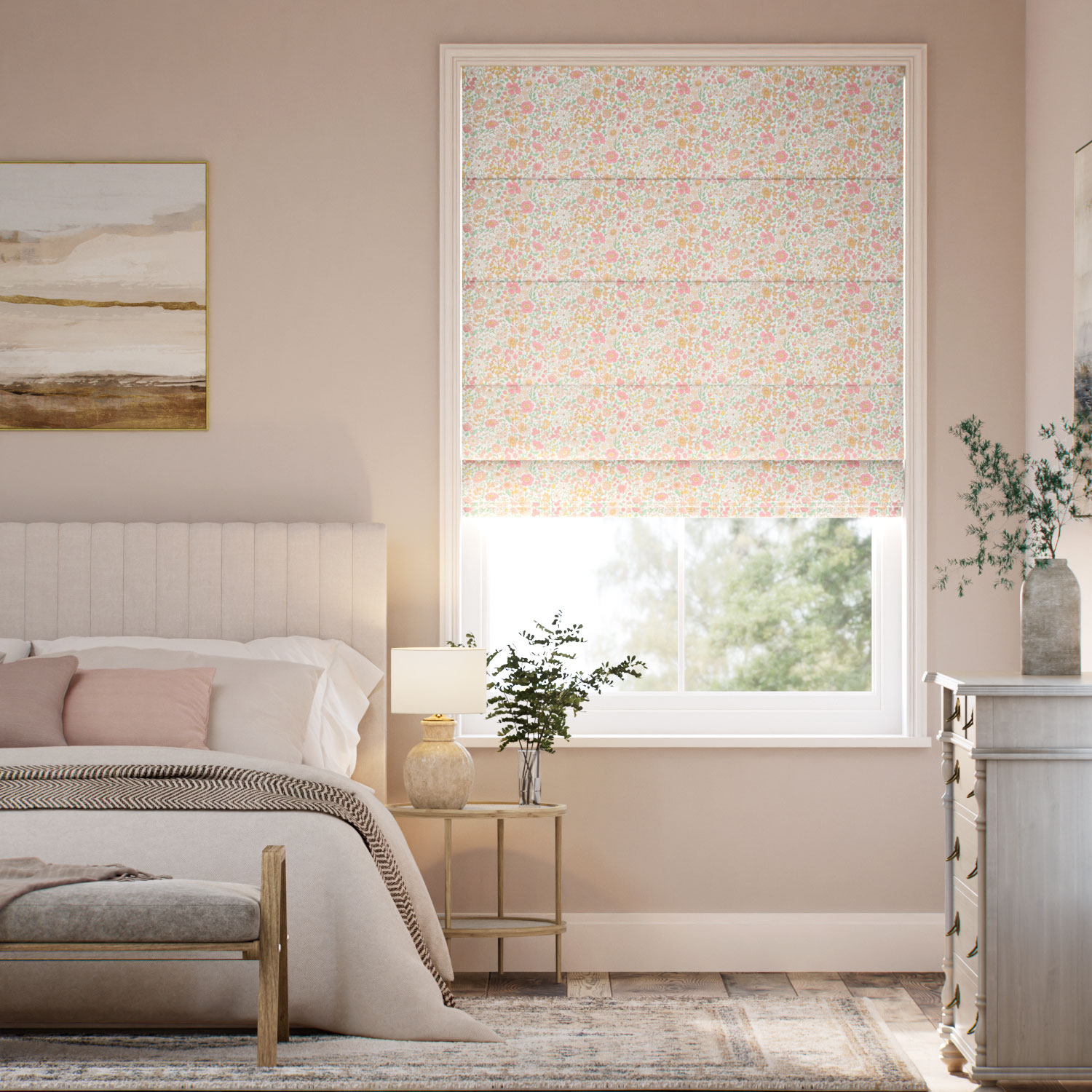 Wharfedale Apricot Roman Blind