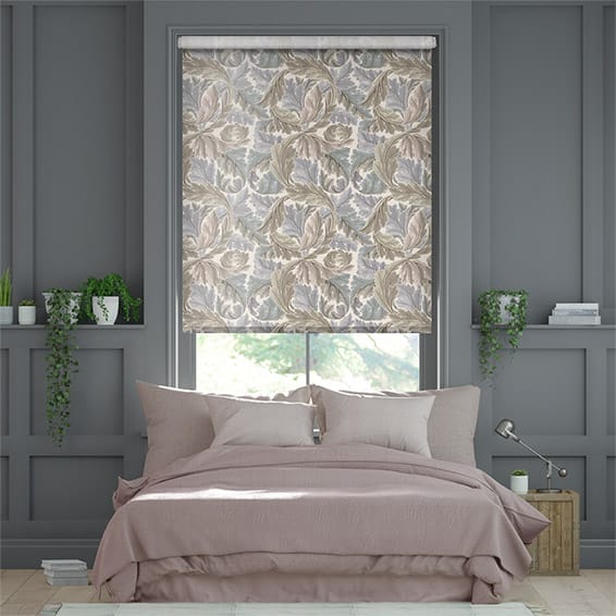 William Morris Acanthus Velvet Travertine Roller Blind