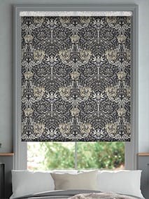 William Morris Honeysuckle and Tulip Velvet Gunmetal Roller Blind thumbnail image