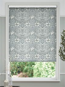 William Morris Honeysuckle and Tulip Velvet Pewter Roller Blind thumbnail image