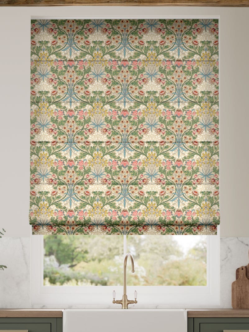 William Morris Hyacinth Natural Roman Blind thumbnail image