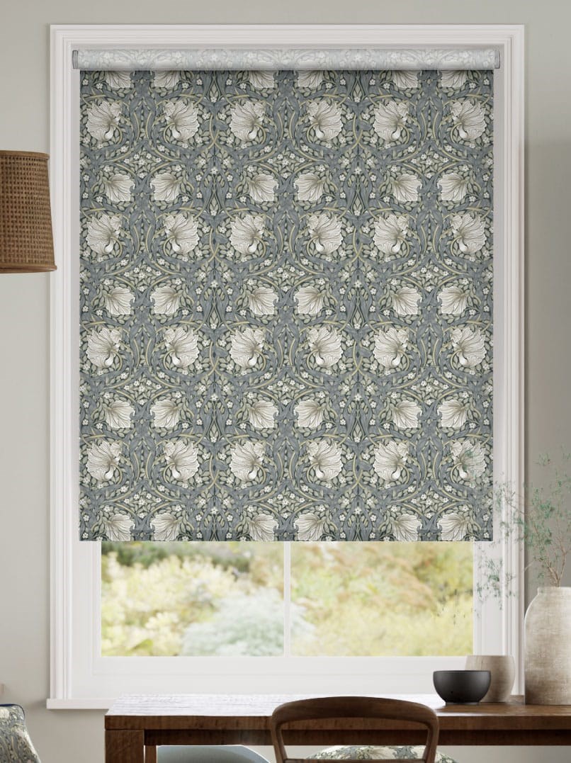 William Morris Pimpernel French Grey Roller Blind thumbnail image