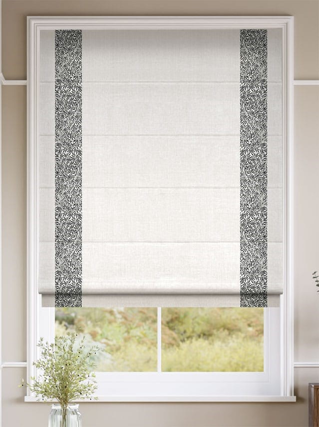 William Morris Willow Onyx & Bijou Linen Alabaster Roman Blind thumbnail image