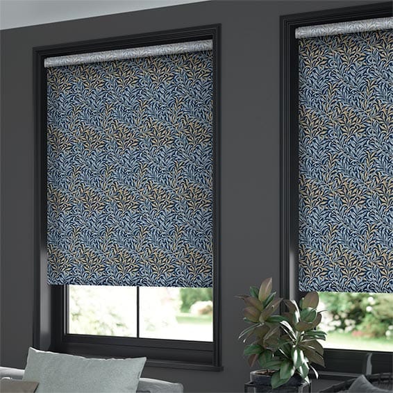 William Morris Willow Bough Midnight Roller Blind